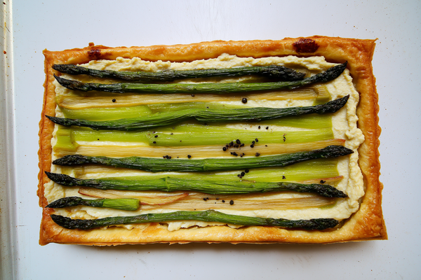 Rhubarb & Asparagus Tart Rhubarb & Asparagus Tart