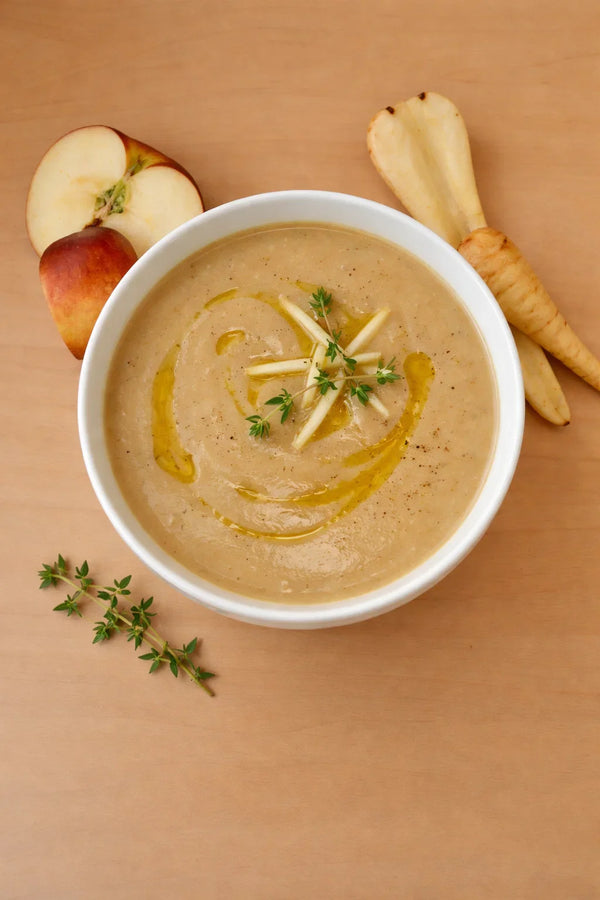 Parsnip, Apple, Ginger and Willy's Eureka ACV Soup
