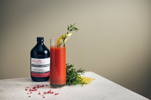 Virgin Bloody Mary with Willy's Live Fire Cider