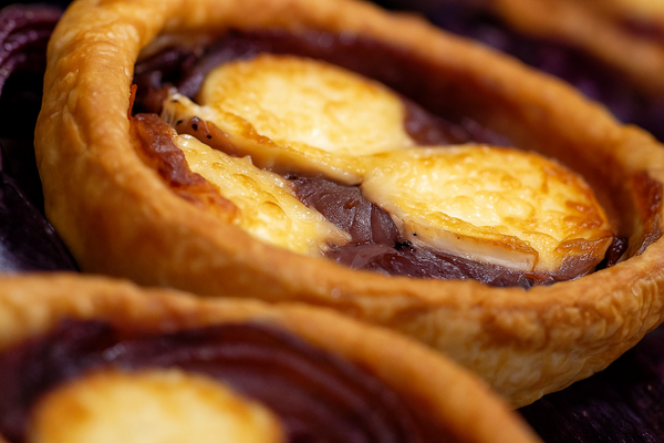 Goats Cheese & Red Onion Tartlets