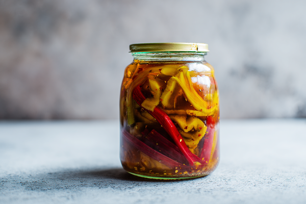 Rhubarb Ginger Chilli Hot Pickle