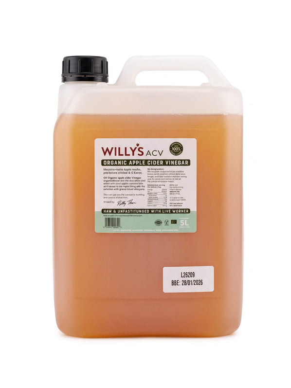 Willy's 5L Jerry Organic Apple Cider Vinegar